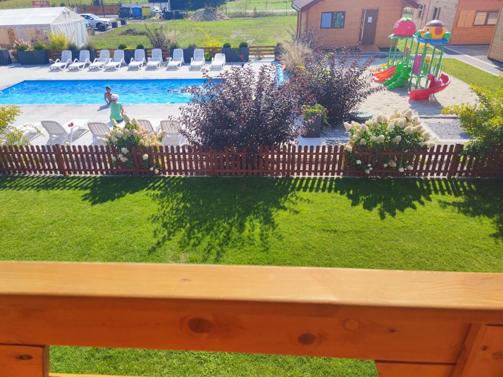 Miodowa Sadyba Domki Caloroczne Kluczbork Ligota Zamecka Luaran gambar