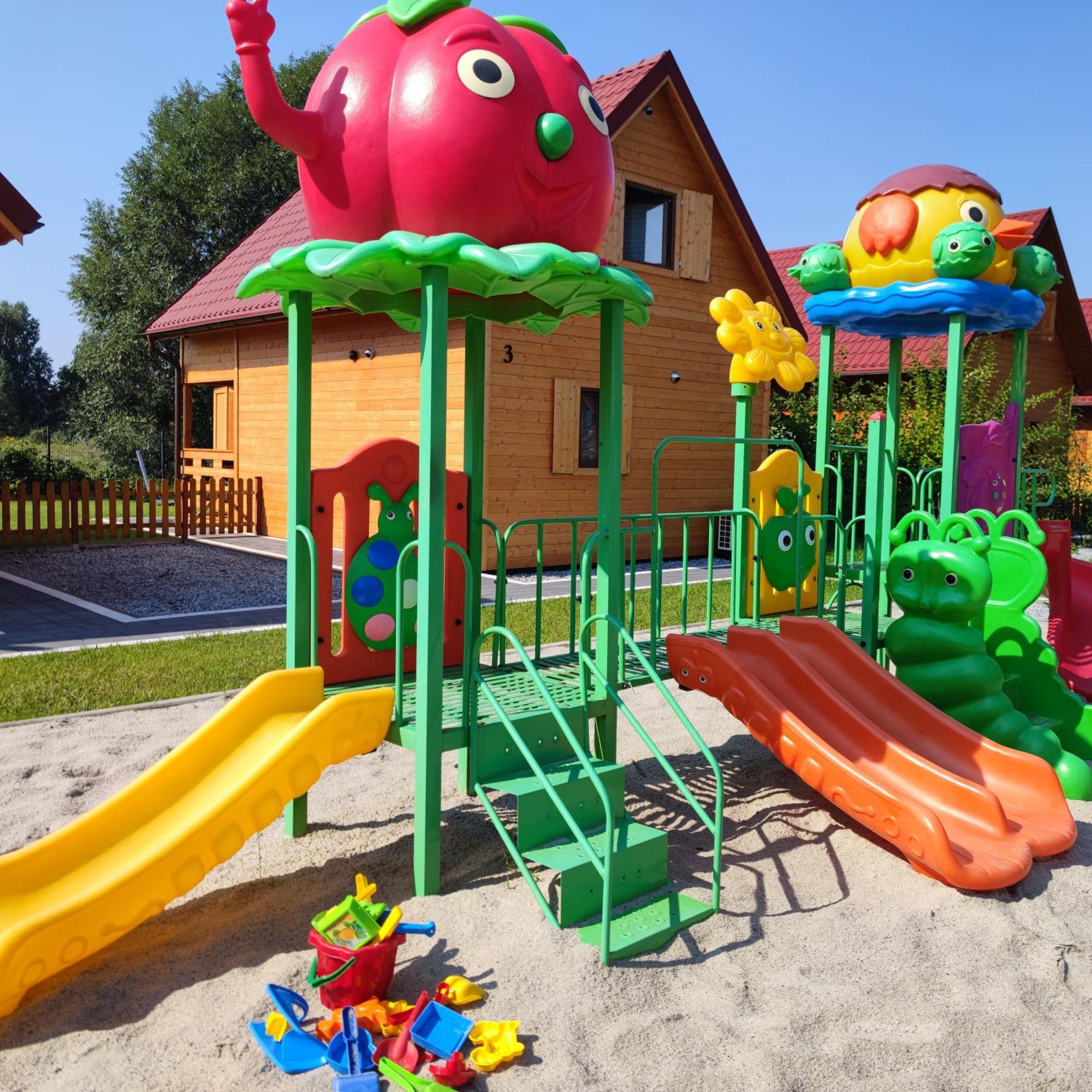 Miodowa Sadyba Domki Caloroczne Kluczbork Ligota Zamecka Luaran gambar