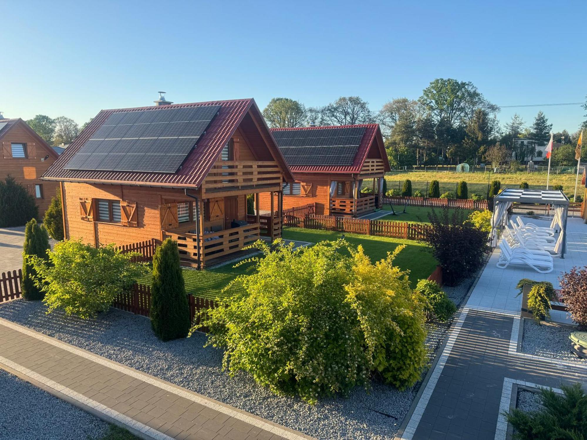 Miodowa Sadyba Domki Caloroczne Kluczbork Ligota Zamecka Luaran gambar