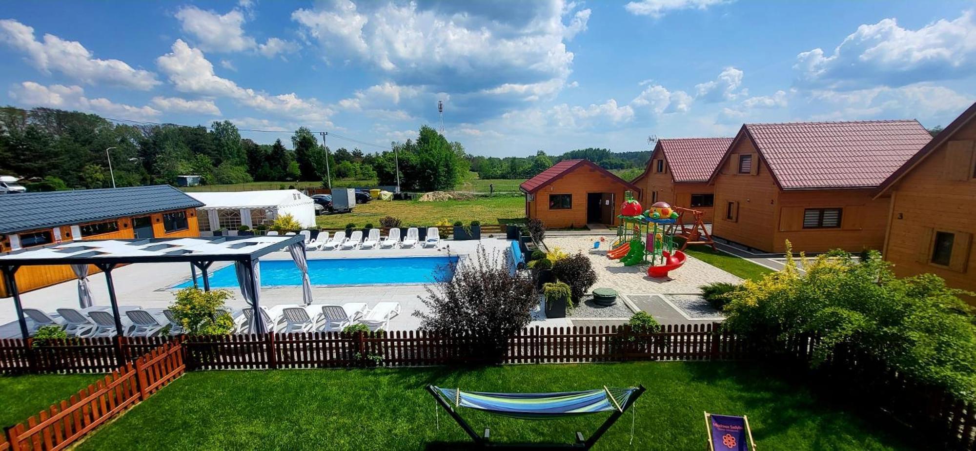 Miodowa Sadyba Domki Caloroczne Kluczbork Ligota Zamecka Luaran gambar